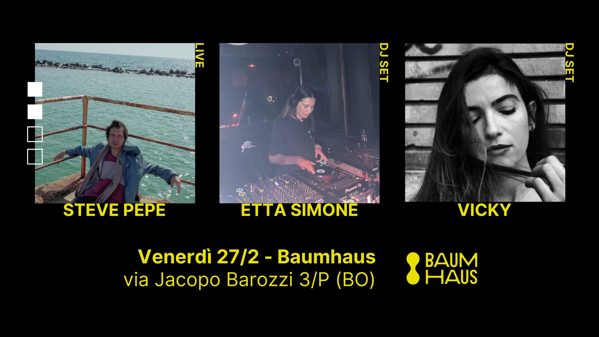 Steve Pepe live + Etta Simone & Vicky DJ set